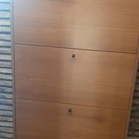 Portascarpe in legno a 4 scomparti