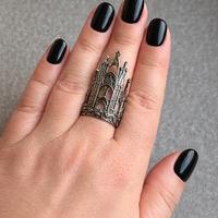 Anello gotico steampunk castello/cattedrale Nuovo