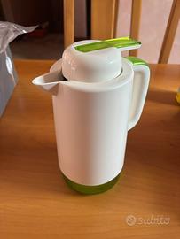 Caraffa termica Enjoy bianca e verde 1 L nuova