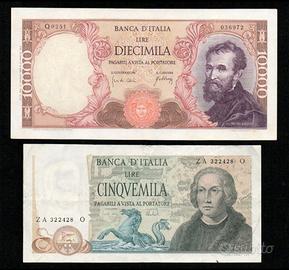 10000 MICHELANGELO CINQUEMILA 5000 COLOMBO ITALIA