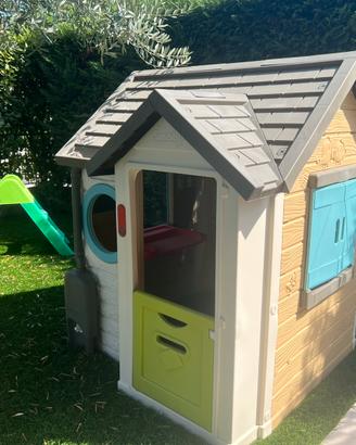 Casetta Smoby Garden House e scivolo