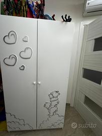Armadio,cameretta,neonato,fasciatoio,stanzetta,cas