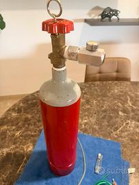 Kit co2 completo con bombola ricaricabile da 2kg