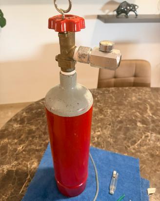 Kit co2 completo con bombola ricaricabile da 2kg