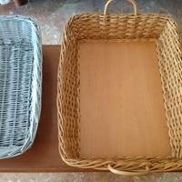 2 cestini in vimini cm. 30x45