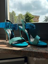 Scarpe Sandali con tacco glitterati Cafenoir