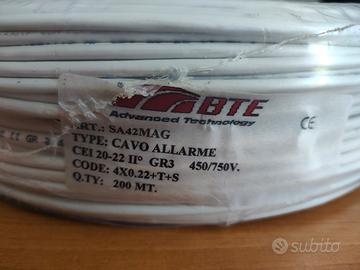 Cavo allarme 4x0,22+T+S