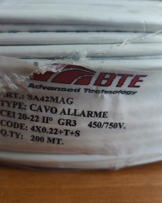 Cavo allarme 4x0,22+T+S