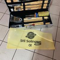 Kit barbecue attrezzi accessori Stl Solingen nuovo