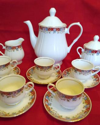 Servizio da caffè inglese ROYAL GARDEN, 5 tazze