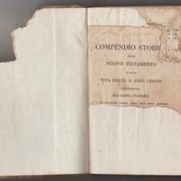 Libro antico ecclesiastico epoca 1800 Vita di Gesù