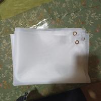 Set di 2 tende bianche a pannelli verticali semi-t