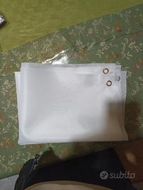 Set di 2 tende bianche a pannelli verticali semi-t