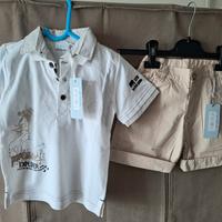 T shirt e pantaloncino bimbo
