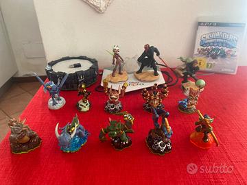 skylanders+ base(ps3)+ versione disney per ps4