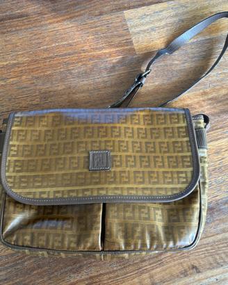 Borsa a tracolla Fendi Zucca - tela monogramma FF