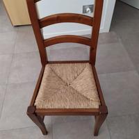 Sedie legno impagliate