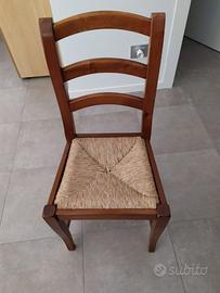 Sedie legno impagliate