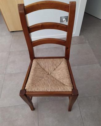 Sedie legno impagliate