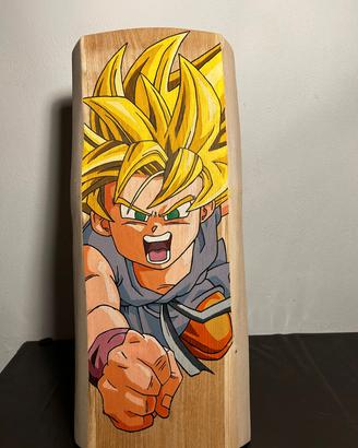 Goku su legno di castagno
