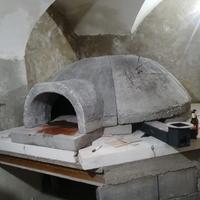 Forno  professionale per pizzeria cm.180 interno.