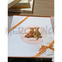 COPERTA LETTINO COTONE BIANCO 100 X 150 ANNE GEDDE