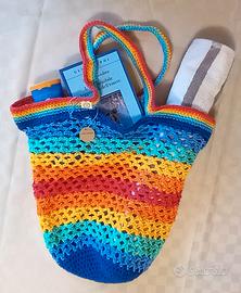 borsa a rete fatta a mano