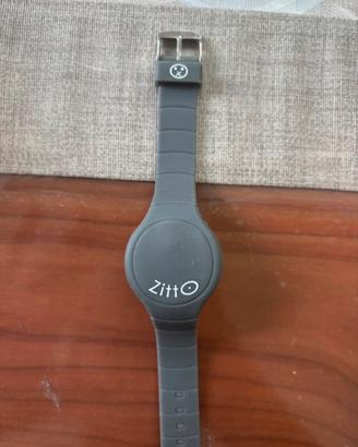 Orologio ZITTO Touch a LED in silicone grigio