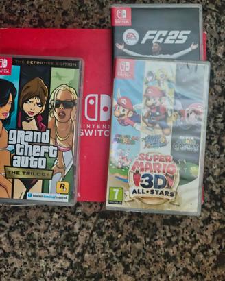 Nintendo switch 1 con super Mario3d all star e alt