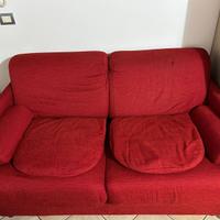 Divano letto rosso