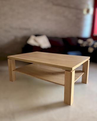 Tavolino da salotto in legno rovere chiaro