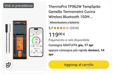 Termometro ThermoPro Wireless e Bluetooth
