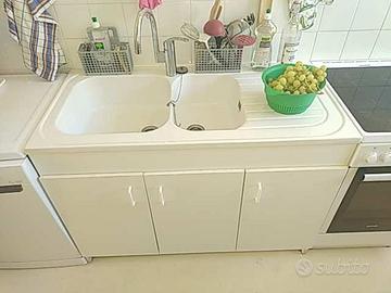 Lavello da cucina in ceramica da appoggio