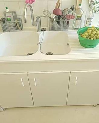 Lavello da cucina in ceramica da appoggio