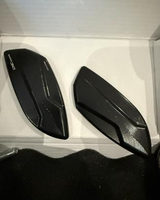 Tappi foro specchietti Aprilia Rsv4 in Ergal nero