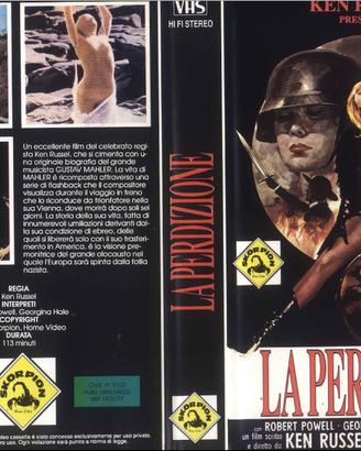 VHS "LA PERDIZIONE" KEN RUSSEL ex noleggio