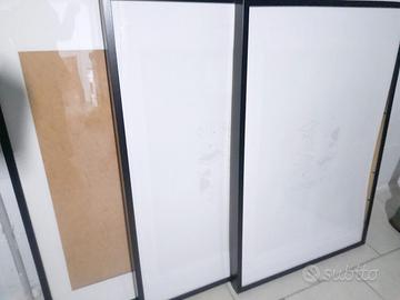3 grandi cornici in legno nero moderne Ikea design