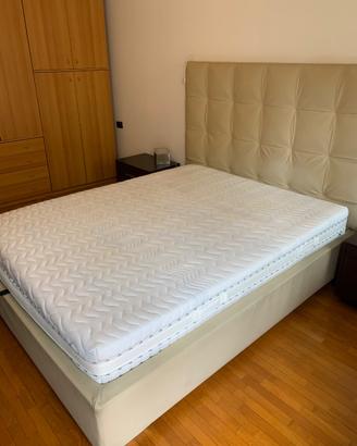 Letto contenitore, 2 comodino e materasso