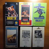 N. 6 videocassette VHS originali (anni 80/90)