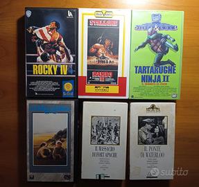 N. 6 videocassette VHS originali (anni 80/90)