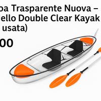 Canoa Trasparente Nuova – Modello Double Clear Kay