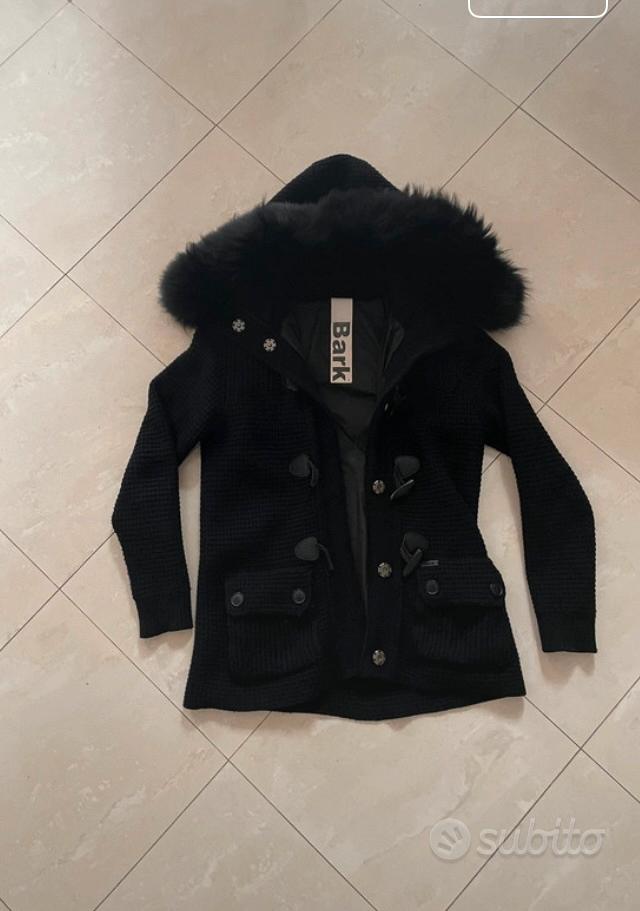 Cappotto Bark Uomo Bark Nero Con Pelliccia Bark Nero Con Pelliccia