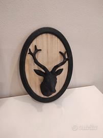 decorazione da muro cervo come nuova