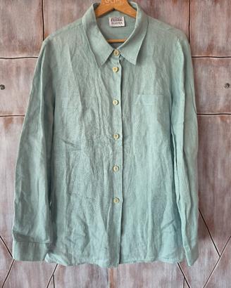 Camicia Lino Gianfranco Ferré Forma Vintage