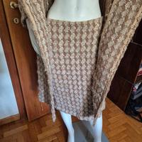 completo giacca gonna Vito addadi beige