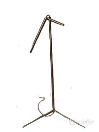 Lampada da tavolo abatjour acciaio minimal