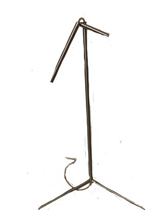 Lampada da tavolo abatjour acciaio minimal