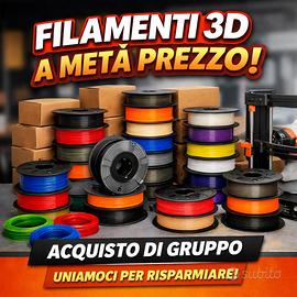 Filamenti per stampa 3D a metà prezzo - lotti
