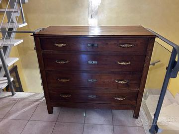 Cassettiera in legno antica