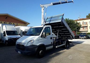 Iveco Daily ribaltabile trilaterale con gru
